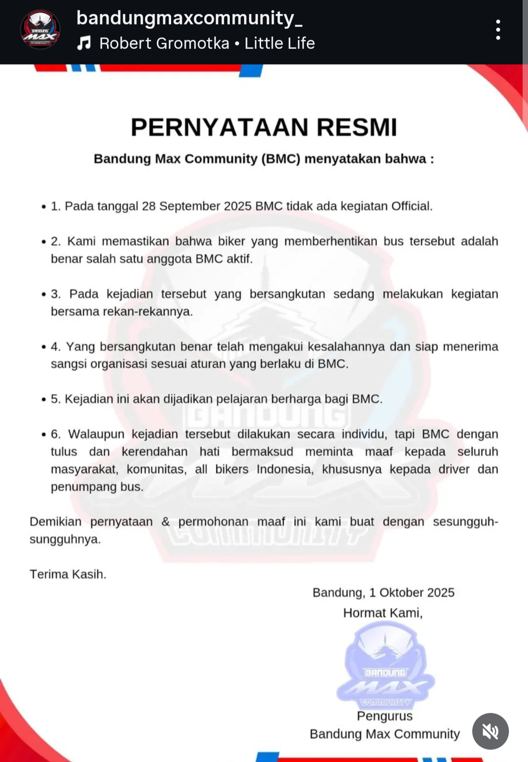 Pernyataan BMC